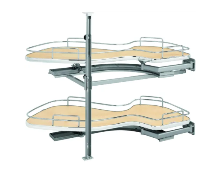 Rev-A-Shelf 5372-15-MP-R #10 Contemporary 33"W Swing Out Pivot 2 Tier Cloud Gara