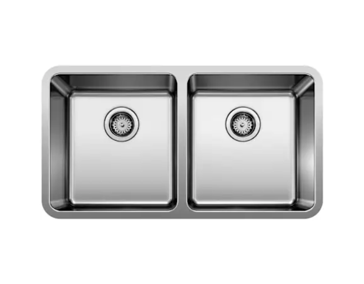 Blanco 442768 Formera 33" Undermount Double Basin Stainless Steel Kitchen Sink