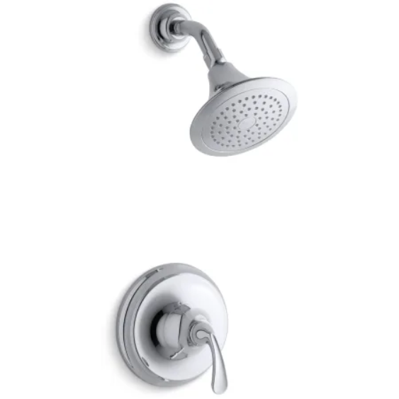 Kohler K-TS10276-4-CP Forte Shower Trim Package with Single Function Shower Head and Rite Temp Technology