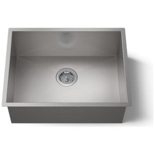 Kohler K-3822-NA Vault 24" Undermount Single Basin Stainless Steel Kitchen Sink with SilentShield Technology