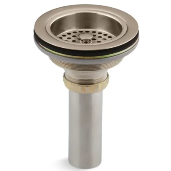 Kohler K-8801-BV Duostrainer Basket Strainer with Sink Drain and Tailpiece