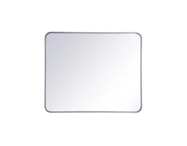 Elegant Lighting MR803036S Evermore 36" W x 30" H Contemporary Rectangular Framed Bathroom Wall Mirror