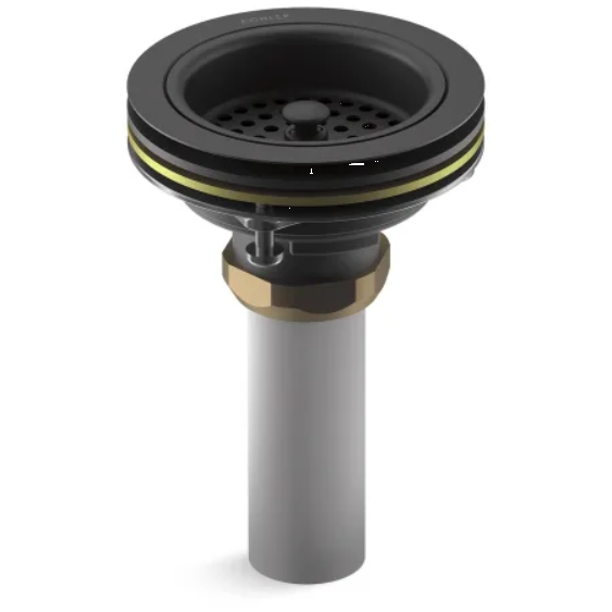 Kohler K-8801-BL Duostrainer Basket Strainer with Sink Drain and Tailpiece