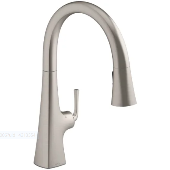 Kohler K-22068-VS Graze Touchless Pull-Down Kitchen Sink Faucet with Three-Function Sprayhead