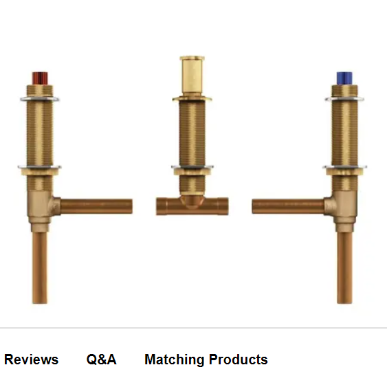 Moen 4792 1/2 Inch Sweat (Copper-to-Copper) Roman Tub Rough-In Valve with Adjustable Centers from the M-PACT Collection