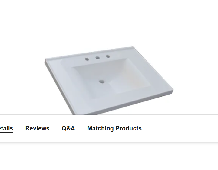Sagehill Designs WB3122-W 31" Cultured Marble Vanity Top with Integrated Sink