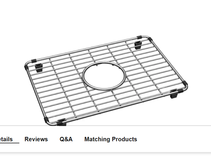 Elkay CTXBG1014 Crosstown 9-7-8" L x 14-3-8" W Stainless Steel Basin Rack