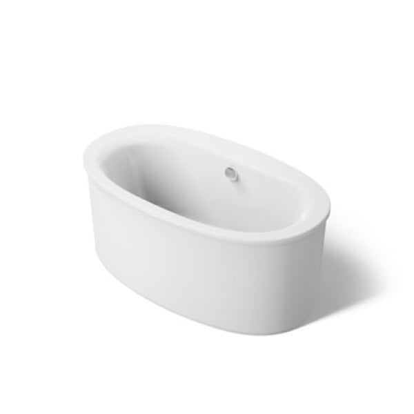 Kohler K-24001-0 Sunstruck 60" Soaking Bathtub for Freestanding Installations with Center Drain