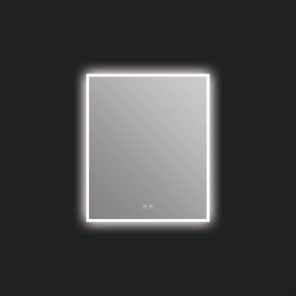 ICO Bath IC1130 Camden 30" W x 36" H Modern Rectangular Aluminum Frameless Bathroom Wall Mirror with Light
