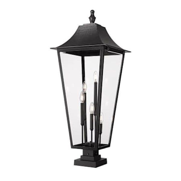 Z-Lite 5008PHXXLS-SQPM-BK Gannon 5 Light 42 Tall Marine Grade Post Light