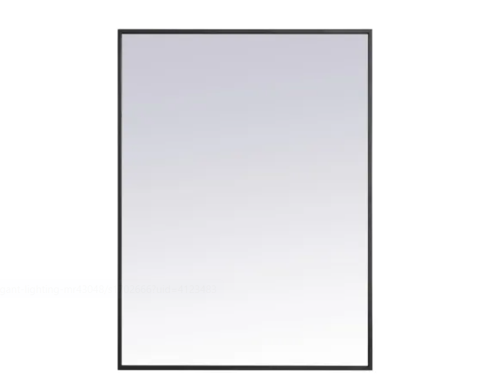 Elegant Lighting MR42736BK #C3 Monet 27" W x 36" H Contemporary Rectangular
