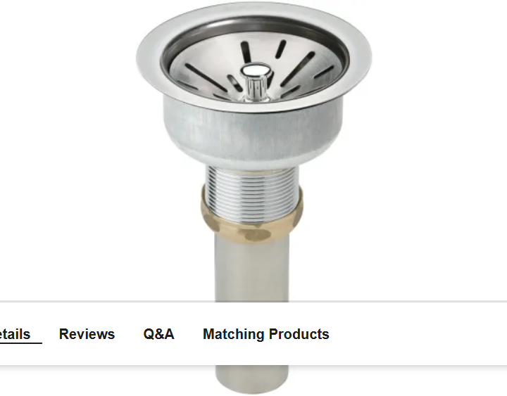 Elkay LK35 3-1-2" Basket Strainer