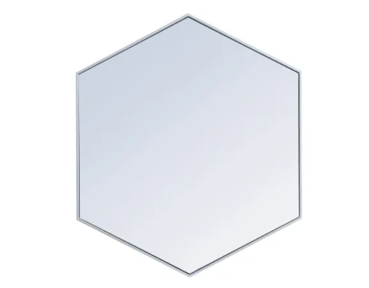Elegant Lighting MR4541S #C5 Decker 41" W x 35" H Contemporary Geometric Fra