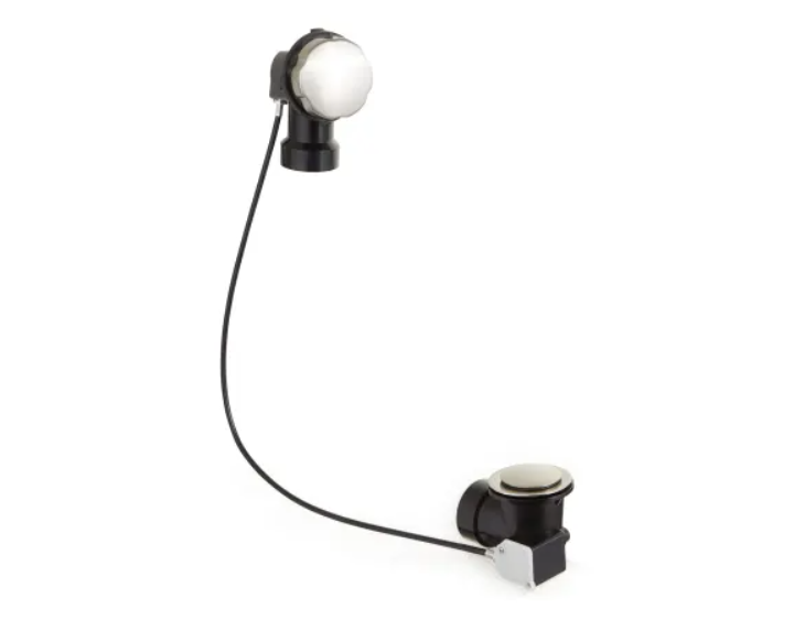 Signature Hardware SH643BN ABS Cable Drain and Overflow for 17" - 22" Deep Alcove Tubs