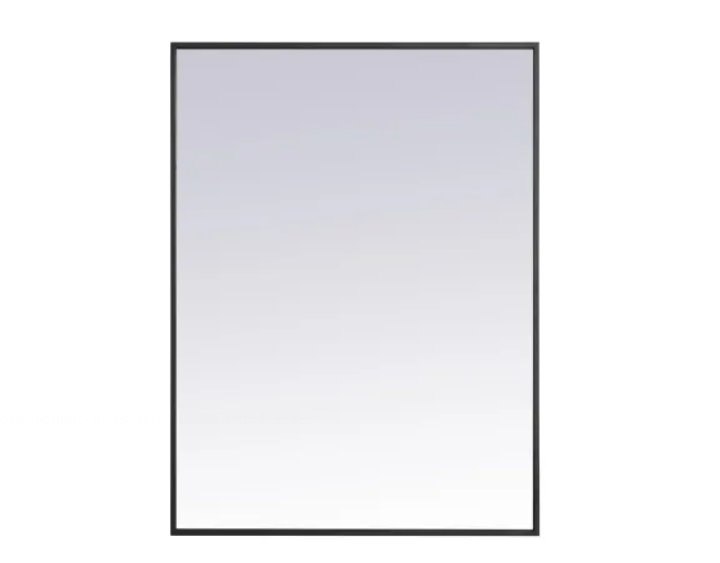 Elegant Lighting MR42736BK #C2 Monet 27" W x 36" H Contemporary Rectangular