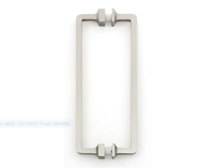 Alno G950-8-SN Millennium Luxury Industrial 8" Center to Center Solid Brass Back to Back Door Pulls - Shower Door Handles