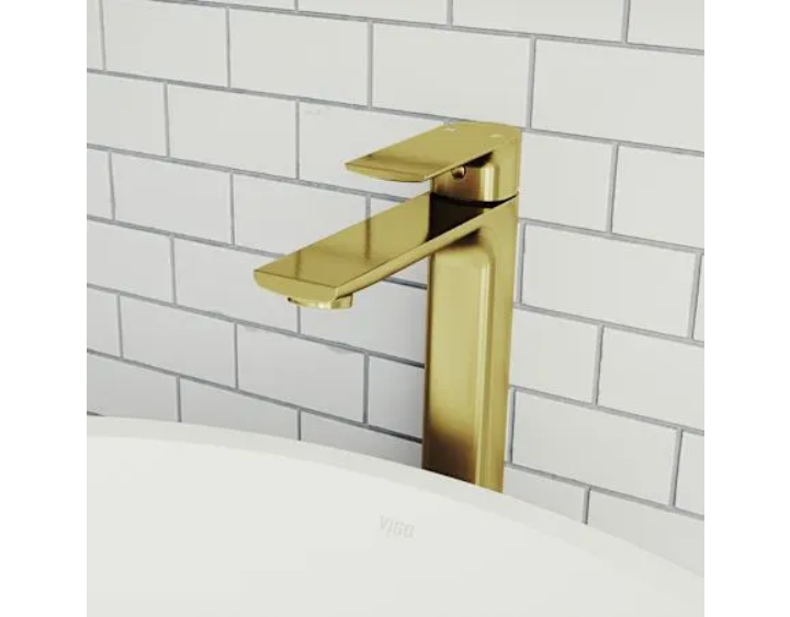 Vigo VG03027MG Norfolk 1.2 GPM 11" H Single Handle Single Hole Vessel Bathroom Faucet