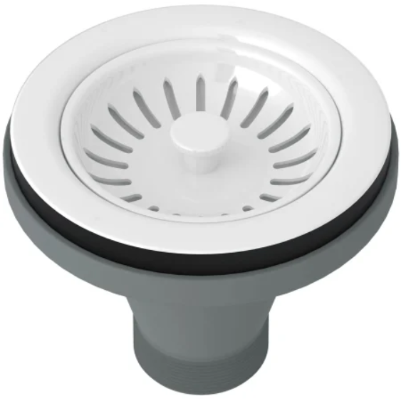 Rohl 735WH 3 1/2" Basket Strainer without remote pop-up