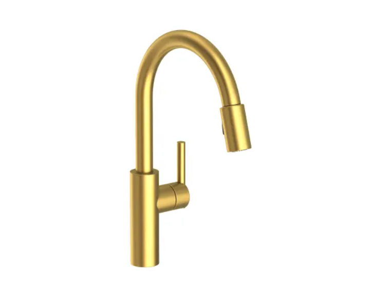 Newport Brass 1500-5103-04 East Linear 1.8 GPM Single Hole Pull Down Kitchen Faucet