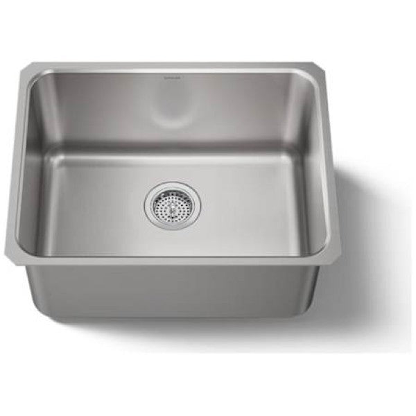 Kohler K-6661-NA Undertone 23" Undermount Single Basin Stainless Steel Utility Sink