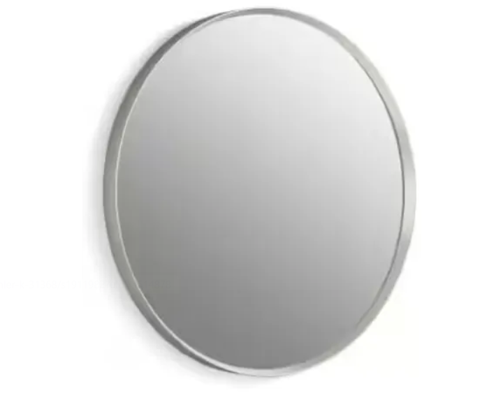 Kohler K-31367-BNL Essential 22" Diameter Transitional Circular Metal Framed Bathroom Wall Mirror