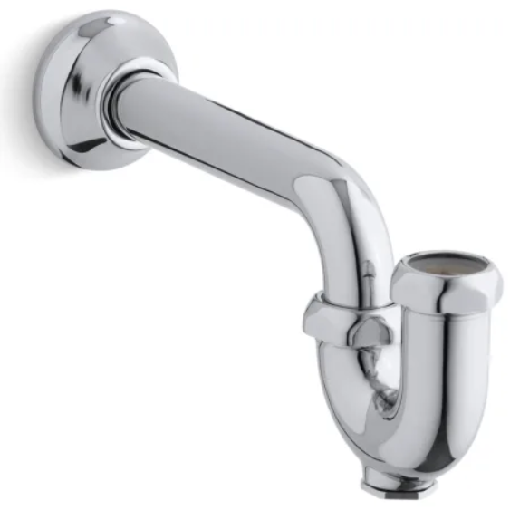 Kohler K-8998-CP Adjustable P-Trap with tubing outlet for 1.25" OD Inlet and 1.25" OD Outlet