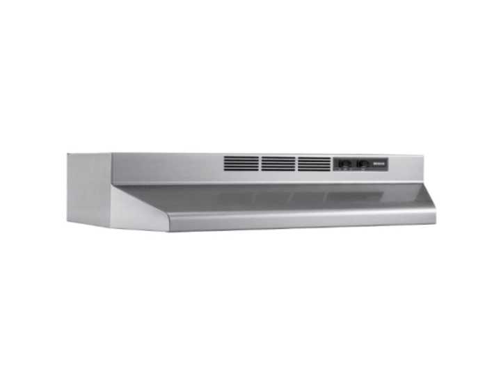 Broan 4130SF 30" Wide Steel Non Ducted Under Cabinet Range Hood with Charcoal Filter and Axial Fan from the Economy Collection