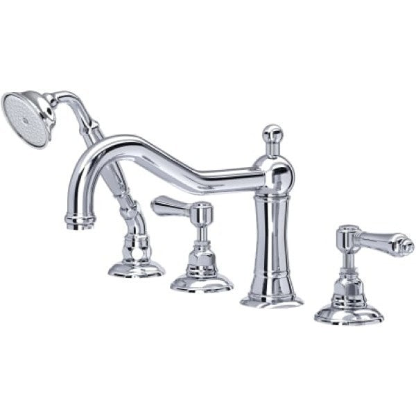 Rohl A1404LMAPC Acqui Deck Mounted Roman Tub Filler with Built-In Diverter