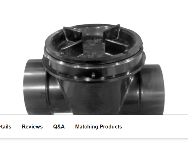 PROFLO PF42916 4" ABS Hub Backwater Valve