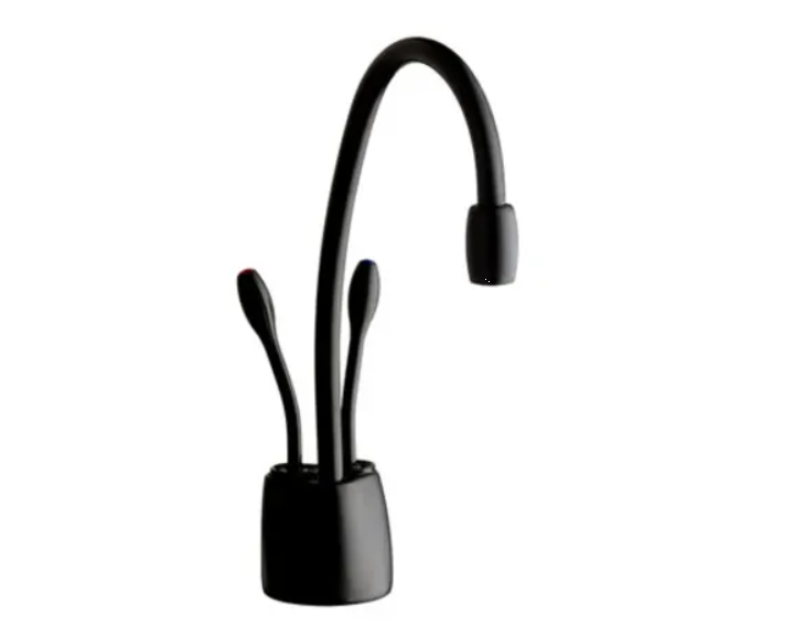 InSinkErator F-HC1100BLK Indulge Instant Hot Water Dispenser, Double Handle Hot and Cold with 5-Year In-Home Warranty - Less Tank