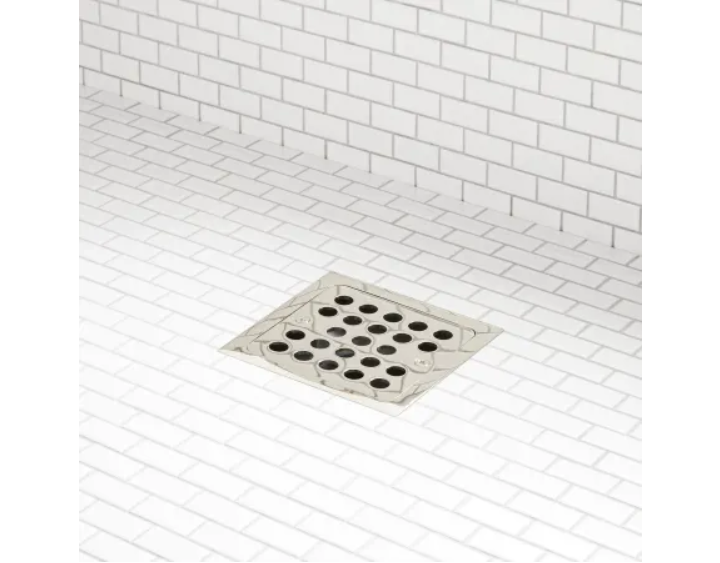 Signature Hardware SH608PN Menlo Square Shower Drain with Flange