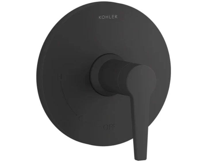Kohler K-TS74042-4-BL Hint Function Pressure Balanced Valve Trim Only with Single Lever Handle - Less Rough In