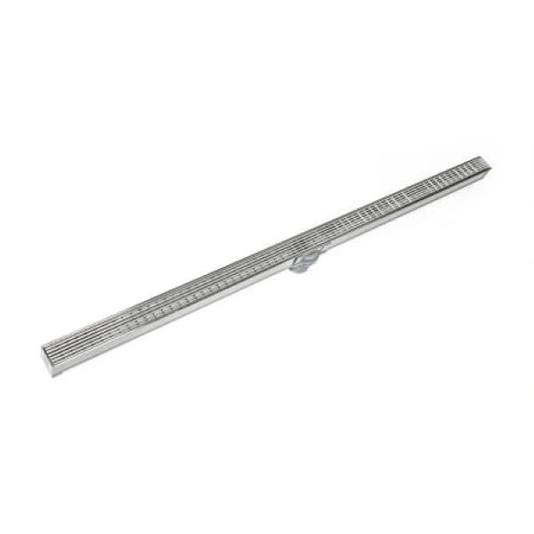 Infinity Drain SAG 3872 SS 72" S-AG 38 Linear Drain Complete Kit with 1 1-2" Wedge Wire Grate
