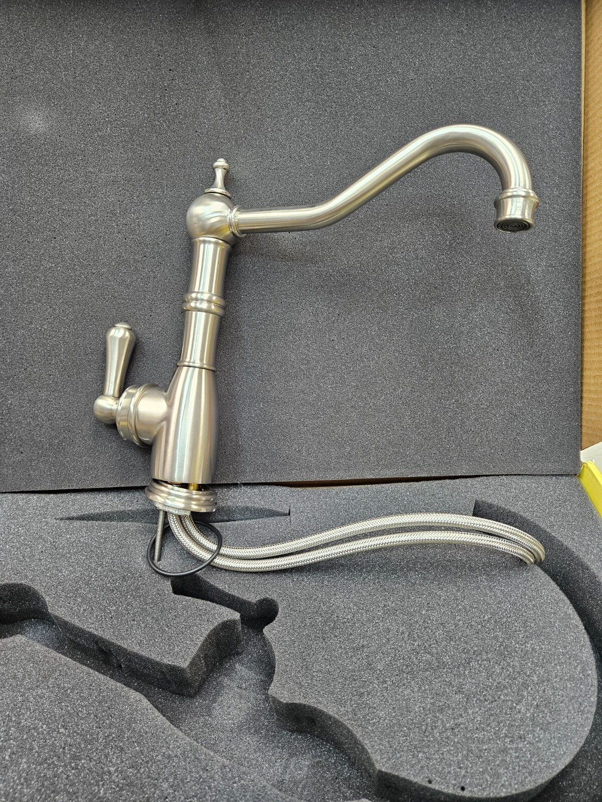 Perrin & Rowe U.4741-STN-2 Edwardian Single Lever Hole Kitchen Faucet - Sati