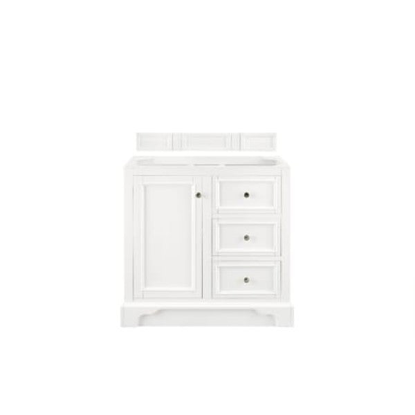James Martin Vanities 825-V36-BW De Soto 36" Single Free Standing Wood Vanity Cabinet Only - Less Vanity Top
