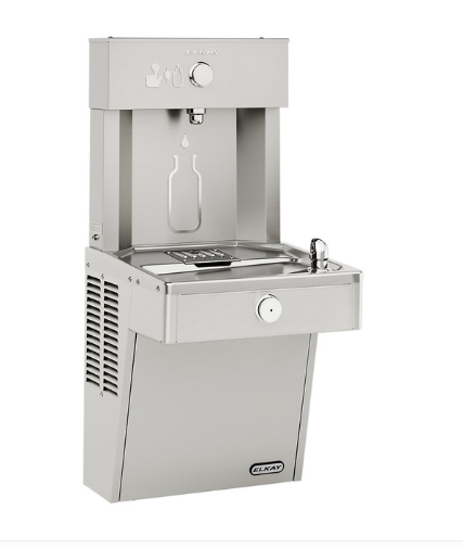 Elkay LVRCDMWSK ezH2O Vandal-Resistant Bottle Filling Station and Single Fountai