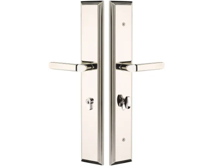 Emtek 1L1M51US10 Brass Modern Door Configuration 5 Keyed Entry Multi Poin