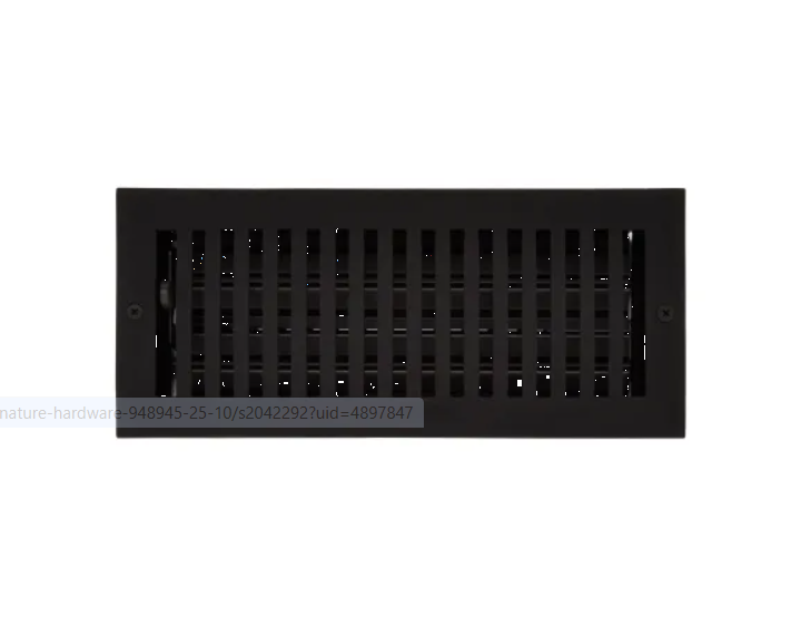 Signature Hardware 485455 4" x 10" Cast Iron Floor Register