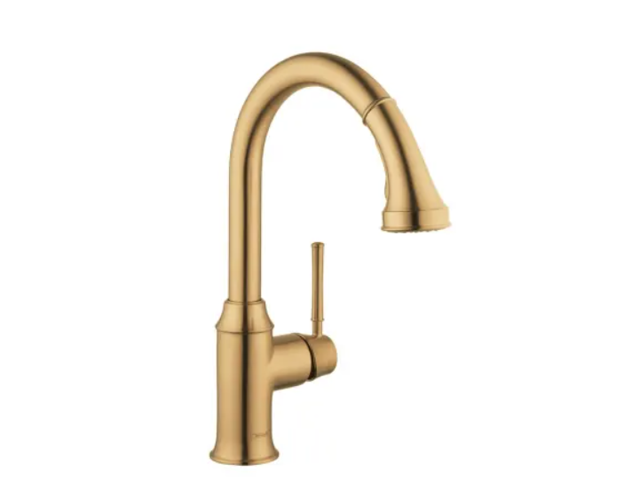 Hansgrohe 04215250 Talis C 1.75 GPM Pull Down Kitchen Faucet HighArc Spout with Magnetic Docking Spray Head and Locking Diverter - Limited Lifetime Warranty