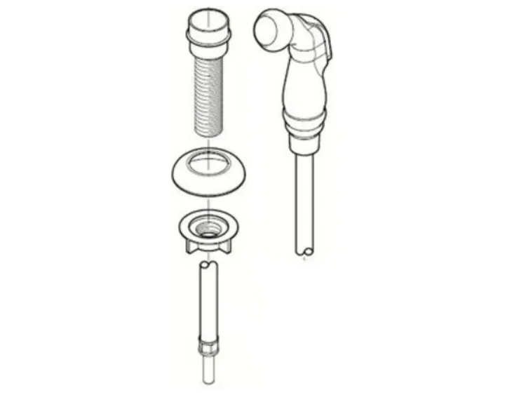 Pfister 951-023Y Marielle - Treviso 26 Series Side Spray Sub Assembly with Mounting Hardware