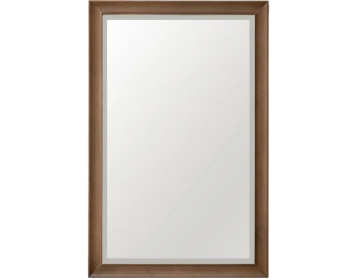 James Martin Vanities 735-M26-WWW Glenbrooke 26" W x 40" H Transitional Rectangular Wood Framed Bathroom Wall Mirror