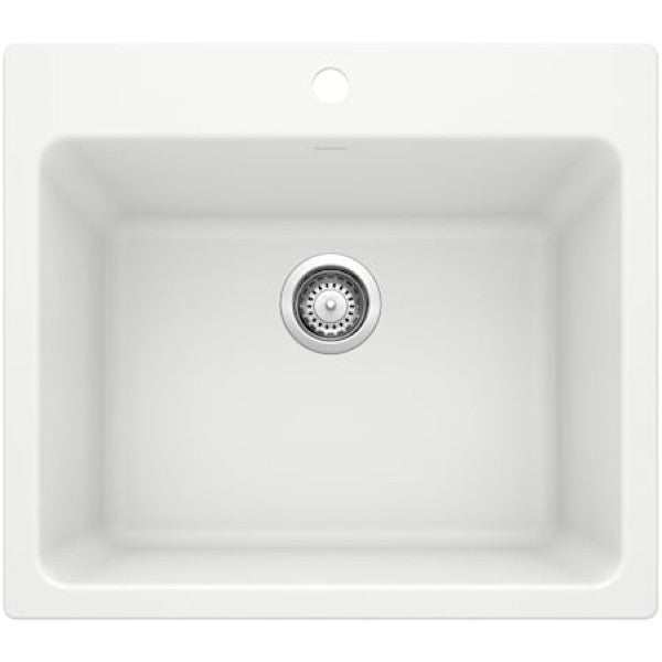 Blanco 401927 Liven 25" Dual Mount Single Basin SILGRANIT Laundry Sink