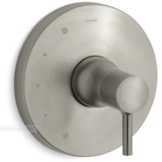 Kohler K-TS8981-4-BN Toobi Single Handle Pressure Balanced Valve Trim Only, Less Valve and Diverter