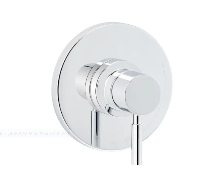Miseno MNOVT550CP Mia Pressure Balanced Valve Trim Only with Single Handle - Less Rough In
