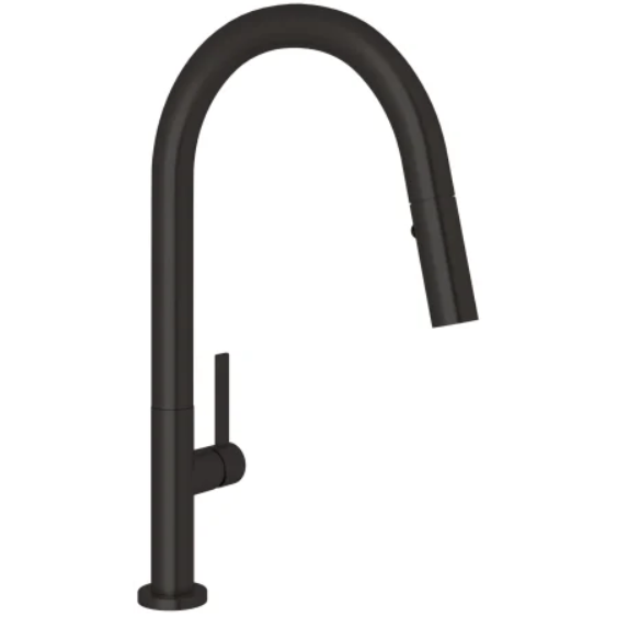 Rohl R7581LMMB-2 Lux 1.8 GPM Single Hole Pull Down Kitchen Faucet