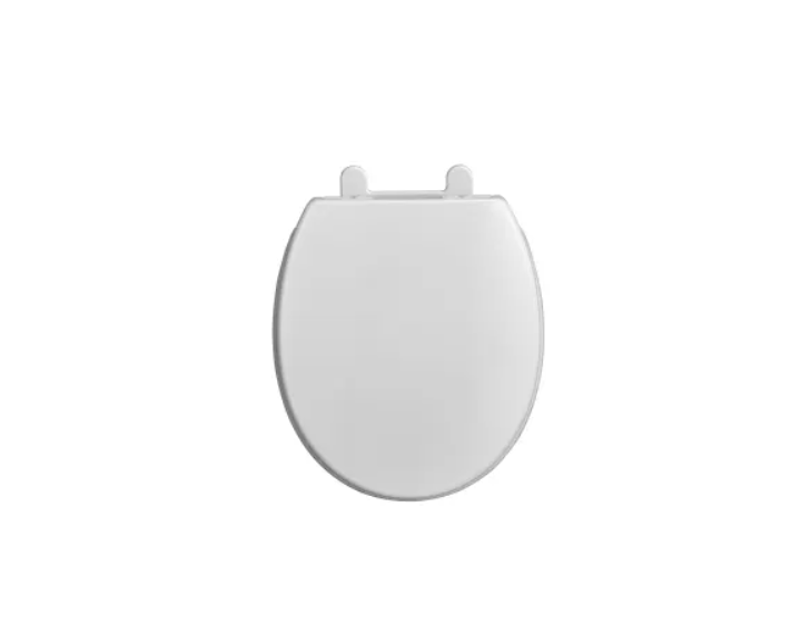 American Standard 5024B65G.020 Round Closed-Front Toilet Seat with Soft Close, Grip Tight, and Quick Release