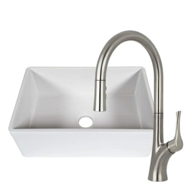 Miseno MNO3020FC - MNO171LZSS Kitchen Combo - Modena 30 Single Basin Farmhou