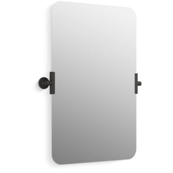 Kohler K-34969-BL Castia by Studio McGee 19-1-2" W x 29-1-2" H Transitional Rectangular Metal Frameless Bathroom Wall Mirror