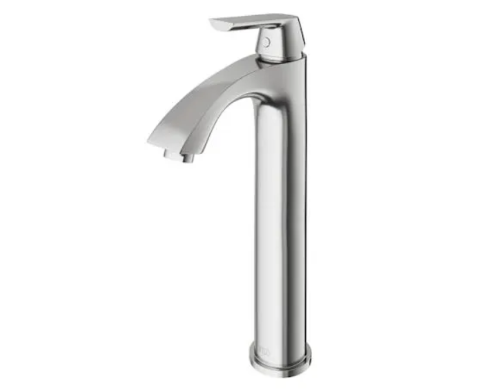 Vigo VG03013BN Linus 1.2 GPM 12" H Single Handle Single Hole Vessel Bathroom Faucet