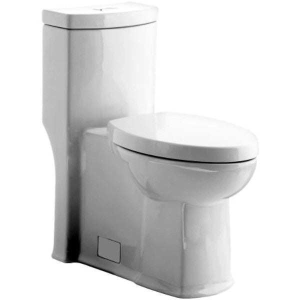 American Standard 2891200.020 Boulevard Elongated Luxury One-Piece DUAL FLUSH Toilet with Concealed Trapway, EverClean Surface, PowerWash Rim and Right Height Bowl - Includes Slow-Close Seat